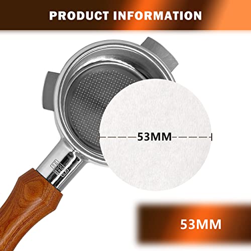 Neouza Coffee Paper Filter Round 500Pcs For Espresso Machine Portafilter Moka Pot Unbleached Disposable Puck Screen (53Mm) #TOP1