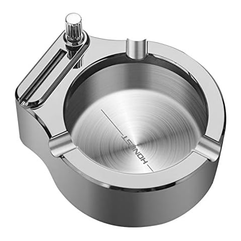 rebirthesame Retro Metal Ashtray Multifunctional Metal Ashtray for Home, Office, Room, Cafe, Car, Decoration, Gifts 4.45 x 3.90 x 1.85 inches Cover