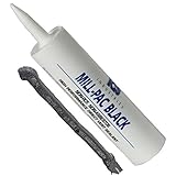 Non-Toxic High Temp Mill-Pac Black Sealant | Fireplaces, Wood, Pellet, and Gas Stoves, Direct Vent...