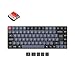 Produktbild Keychron K3 Pro QMK/VIA Custom Ultradünne Kabellose mechanische Tastatur mit Hot-Swap-Sockel, Bluetooth/Kabel DE-ISO-Layout, Programmierbarer RGB & Roten Schaltern für Mac/Windows