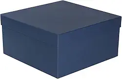 Caixa de Presente Cartonada Rígida Premium 30x30x15 cm (Azul Marinho)