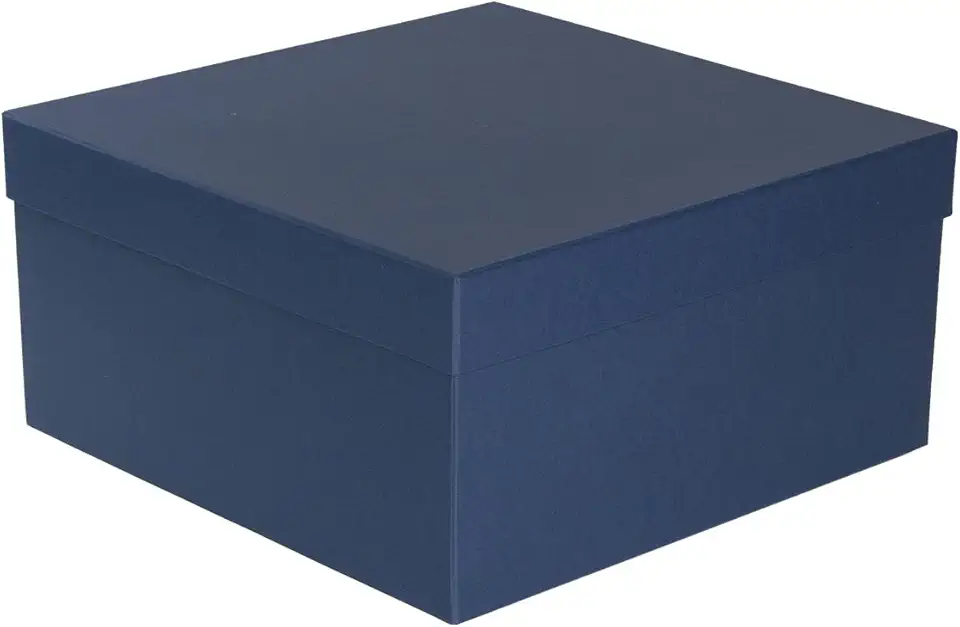 Caixa de Presente Cartonada Rígida Premium 30x30x15 cm (Azul Marinho)