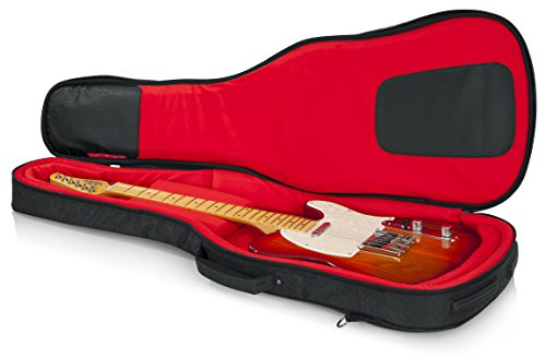 Gator Cases Transit Series Electric Guitar Gig Bag; Charcoal Black Exterior (Gt-Electric-Blk) #TOP5