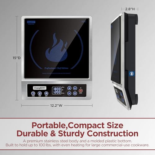 Induction Cooktop Double Burner Portable