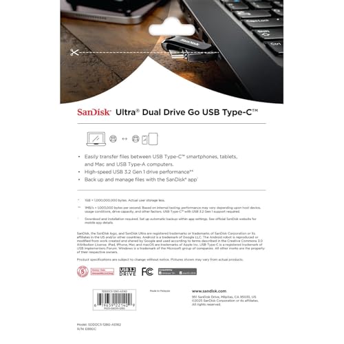 Image of SanDisk Ultra Dual Drive Go USB Type-C 128GB, 2 Pack