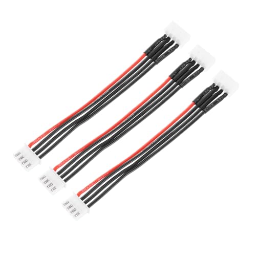 MECCANIXITY Battery Balance Plug Connector Cable 3S Leads Extension Cable for RC Car Airplanes Remote Control 3Pcs