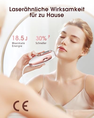 Haarlosy IPL Geräte Haarentfernung mit Kühlfunktion, 999,900 Lichtimpulse, 5 Energiestufen Schmerzfreie IPL Haarentfernung Laser Hair Removal für Frauen, Männer, Intimbereich, Körper und Beine - TD005 4