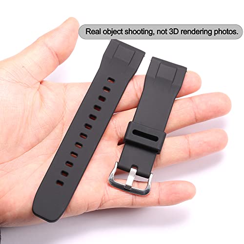 Correa de reloj de goma de 24 mm para Casio Pro Trek PRG-650Y 5