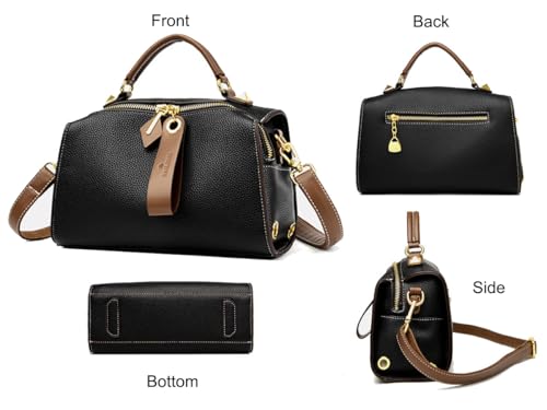 Crossbody Bags for Women Shoulder Bags Faux Leather Handbag Dual Straps, Dual Directional Zipper Medium Purse with Top Handle2
