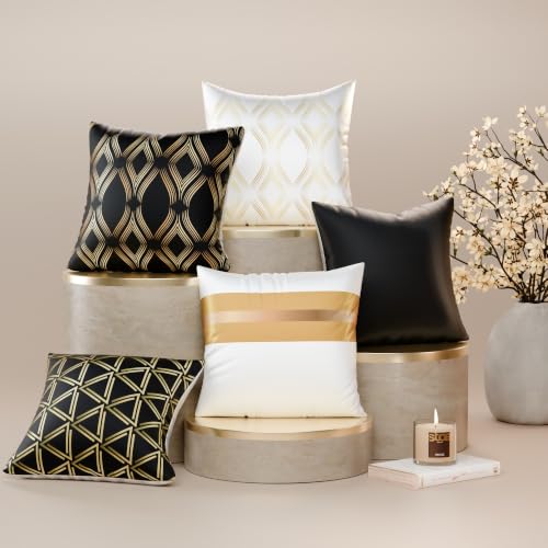 Image of Stoa Paris Cushion Cover Set of 5, Home Decor for Sofa, Bed & Living Room, Digital Printed Cushion Cover 16 Inch x 16 Inch, Soft Touch Finish, Hidden Zip Closure, Cordelia's Pride - Cordelia