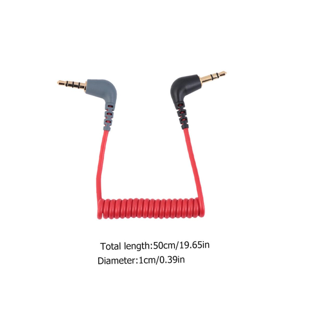 UKCOCO 6stücke Audioadapterkabel Rotes Audio-verbindungskabel Für Außenmikrofone Verlustfreier Langlebig Lang