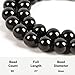 Tasbih Premium Muslim Prayer Beads Made with Natural Stone Beads for Daily Misbaha and Meditation (10mm (99 Beads), Agate, Black)