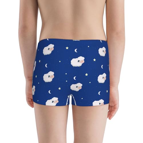 Boys' Cotton Boxer Brief Soft Underwear-Moon Lamb3
