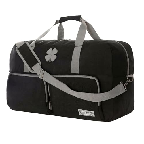 Lucky Travel Duffel Bags 85L, Gym Bag, Travel Bag & Large Duffle Bag for Men, Foldable Overnight Weekender Bags for Women & Men with Adjustable Shoulder Strap, Black