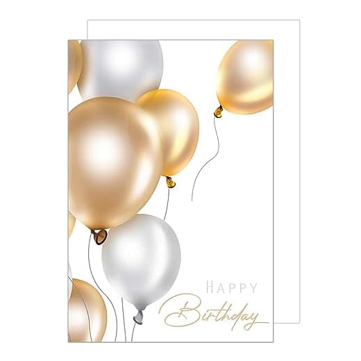 Edition Seidel Tarjeta de felicitación de cumpleaños tamaño XXL con sobre, tamaño A4, tamaño A4, tarjeta de felicitación, tarjeta de felicitación, tarjeta de felicitación de cumpleaños para hombre y