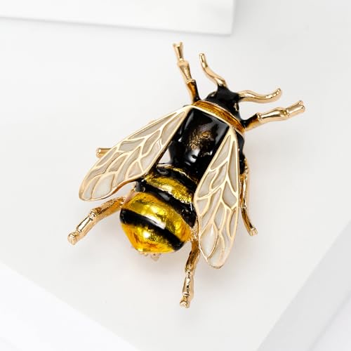 Image of Insect Animal Brooch Pin for Women Rhinestone Lapel Pins Vintage Brooches for Costume Accessories