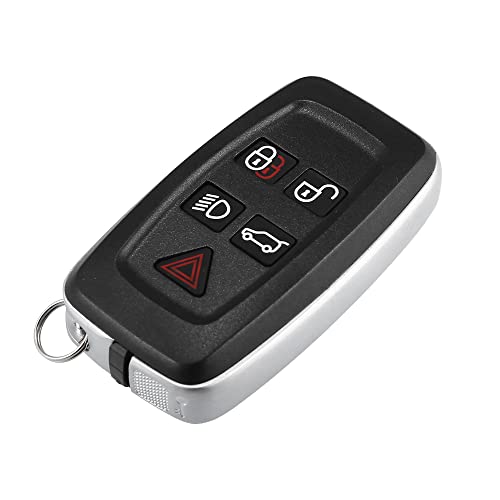 X AUTOHAUX New Car 5 Button Replacement Key Fob Shell Case Black for Vehicle, 7x4x2cm / 2.76"x1.57"x0.79"(L*W*H)