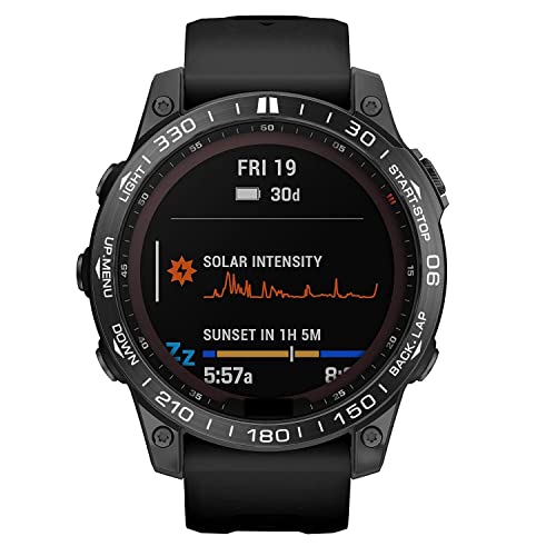 Lunette Garmin Fenix 6X acier bague adhésive protection cadran GUMMMY - 3