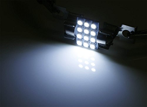 Ijdmtoy (2) 1.25-Inch 31Mm 12-Smd De3175 De3022 De3021 Festoon Led Replacement Bulbs Compatible With Car Interior Map/Dome Lights, Trunk Area Lamps, Xenon White #TOP7