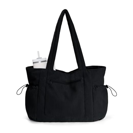 ECOHUB Corduroy Tote with Laptop Compartment