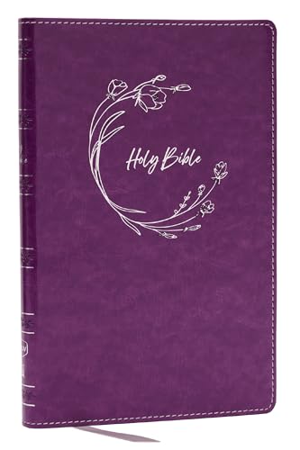 NKJV Holy Bible, Ultra Thinline, Purple Leathersoft, Red Letter, Comfort Print