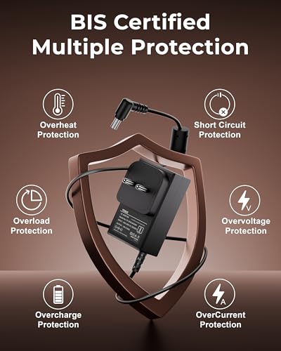 Image of FEDUS BIS Certified 19V 0.84Amp Adapter for LG Monitor, Power Supply of HDTV, LCD LED Monitor & TV Compatible for 19 inch 20 inch 21.5 inch 24 inch 27 inch 29 inch 32Inch TV, Input: 220V-50Hz 50mA Output 19V /0.84A