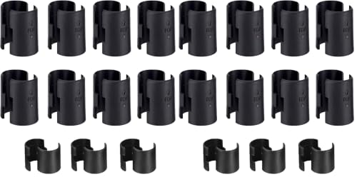 Image of Shelf Lock Clip, 25 Pairs (50 Pcs) 1 inches Wire Shelving Lock Clips Post Shelvings Sleeves Replacements for Wire Shelving (Pack of 2)