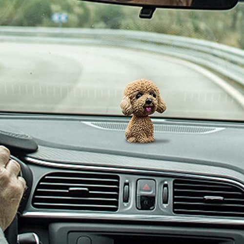 Werakou Bobblehead Figures,Mini Bobble-Head Toys, Cute Puppy Dog Ornaments, Car Nodding Dog Decor, Car Interior Dashboard Decoration