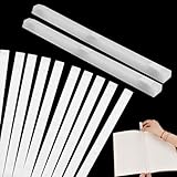 Lainballow 50 Pcs Glue Strips with Mesh Backing, 12 mm Thermal Glue Strips for Book Binding for 80-110 Sheet Capacity, Hot Melt Adhesive Book Repair Tape for Albums Crafts Textbook Books, 11'' × 0.5''