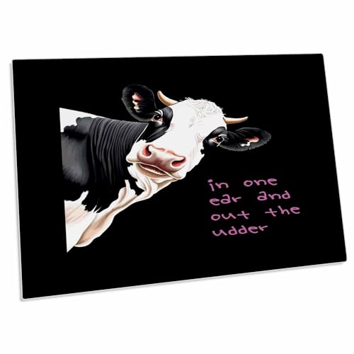 3dRose Desk Pad estilo vaca caricatura 58x40 cm miniatura 1