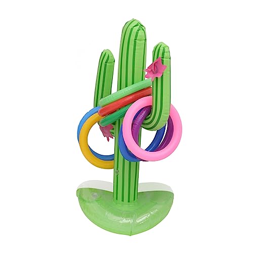 Gogogmee Inflatable Cactus Collars 9 Pack Beach Game Toy Safe PVC Leakproof Design