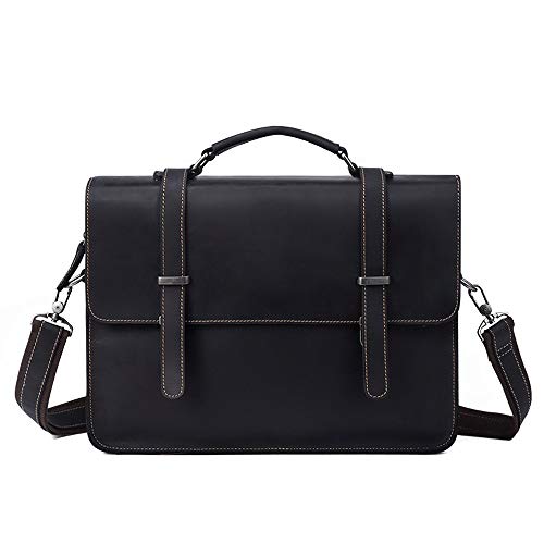 Wanderrucksack Retro Leder Herren Tasche Business Aktentasche Lässige Mode Herrenhandtasche Querschnitt Schulter 14 Zoll Computer Tasche