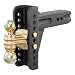 CURT 45902 Adjustable Trailer Hitch Ball Mount Black Fits 2-1/2-Inch Receiver, 6 Drop, 5-1/4-Inch Rise, 2-Inch and 2-5/16-Inch