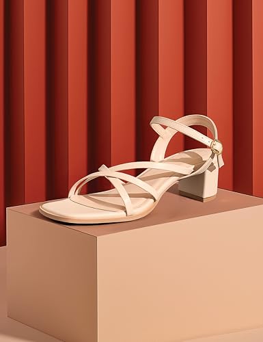 Image of Symbol Premium Women's 'Desk to Dinner' Open Toe Sandals (Ortholite Insole|Stylish Heels)