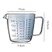 TKUS 250ml 500ml Heat-resisting Glass Measuring Cup Milk Scale Microwave Measure Jug (250ml)