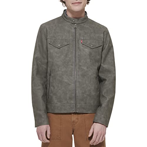 Image of Levi's Men's Faux Leather Racer Jacket