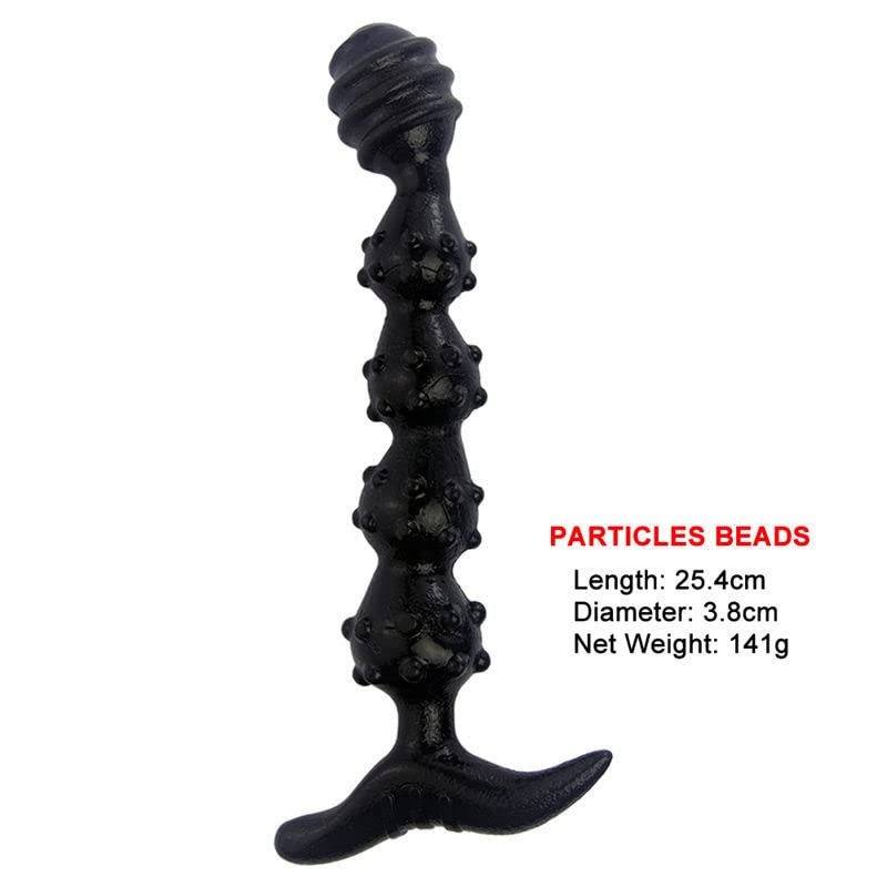 アナルプラグ アナル用拡張 五つビーズ イボ付き 外出用 柔軟 最大直径約40㎜ SM アナル調教 アナル拡張 - 画像3