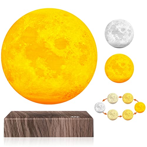 Lámpara de luna levitación magnética - Luz de luna flotante giratoria en el aire - Lámpara de levitación Globo - Decoración de habitación, regalos para niños, decoración única Cover