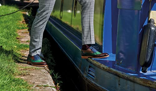 Image of BARKER Valiant Men's Handmade Oxford Derby Shoes - Premium Calf Leather, Goodyear Welted, Hand-Painted Finish, Classic Formal Style