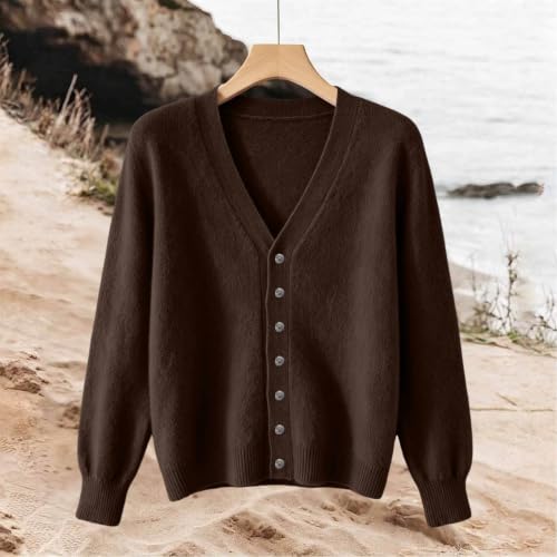Cardigan Sweaters for Women V Neck Long Sleeve Knit Cardigans Shrug - image 3