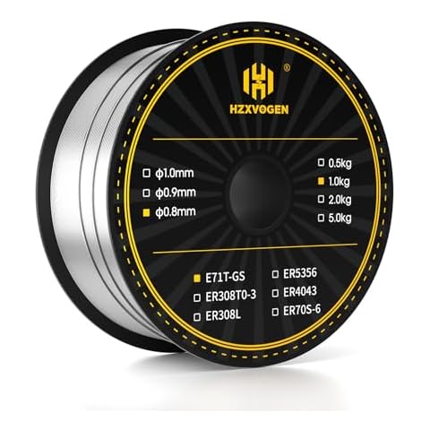 HZXVOGEN E71T-GS .030''Gasless Flux Core MIG Welding Wire for Steel - 2.2 Pound Spool Cover