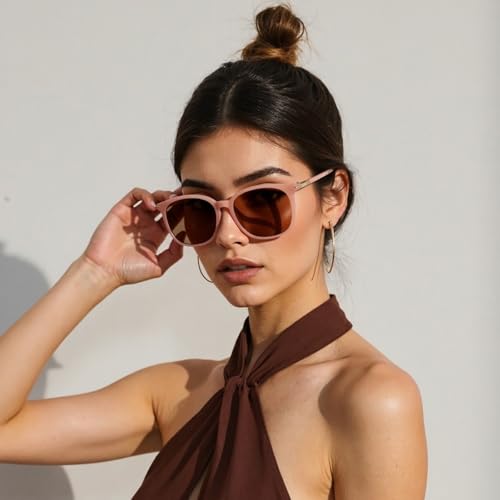Trendy Square Women's Sunglasses, Retro Classic Driving Sun glasses UV400 Protection Sunnies3