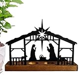 Largement utilisé : en ajoutant ce bougeoir de crèche à votre décor, vous pouvez créer une ambiance chaleureuse dans votre maison toute l'année. Parfait pour les cheminées, il ajoute également une touche unique aux tables à manger, aux étagères et aux églises, ce qui en fait un bon ajout à n'importe quel espace.