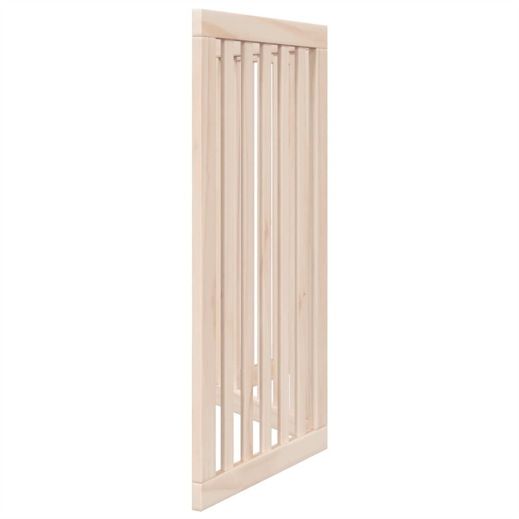 vidaXL Cancello per Cani Pieghevole 3 Pannelli 150 cm Legno di Pioppo, cancello per animali domestici, cancello di sicurezza per cani, cancello per cuccioli per scale