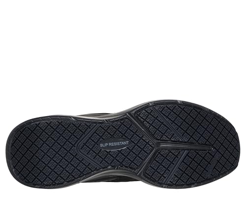 Skechers Skechers Men's Work Contour Foam SR Cozy Fit Slip Ins Food Service Shoe, Black, 13