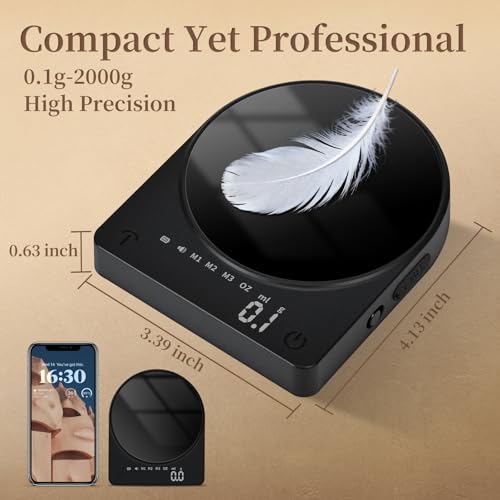 BELUCKITCH Rechargeable Mini Coffee Scale with Timer by BELUCKITCH - Used condition - Image 2