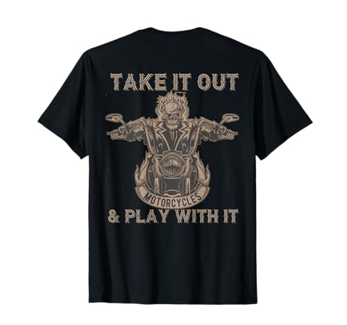 Funny Biker Skeleton T-Shirt