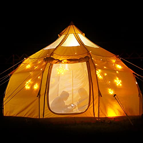 Carpa de Lona Bell Tent 5M Beige para Camping miniatura 2