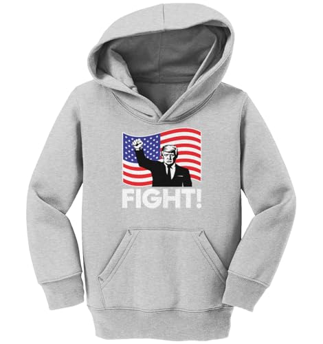 Tcombo Fight! With Raised Fist Political Toddler/Youth Fleece Hoodie2