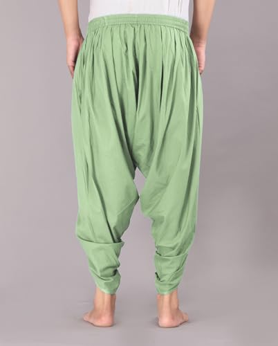 Image of Urali Men's Solid 100% Cotton Dhoti Pants - D100A